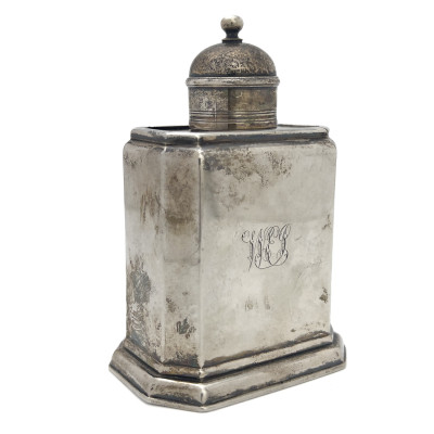 Image for Lot mark of John Farnell - George I Silver Tea Caddy
