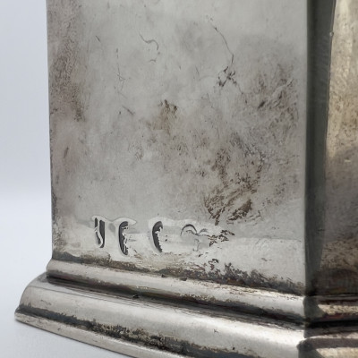 mark of John Farnell - George I Silver Tea Caddy
