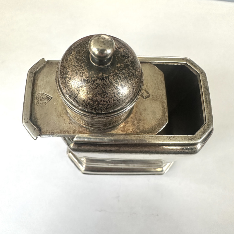 mark of John Farnell - George I Silver Tea Caddy