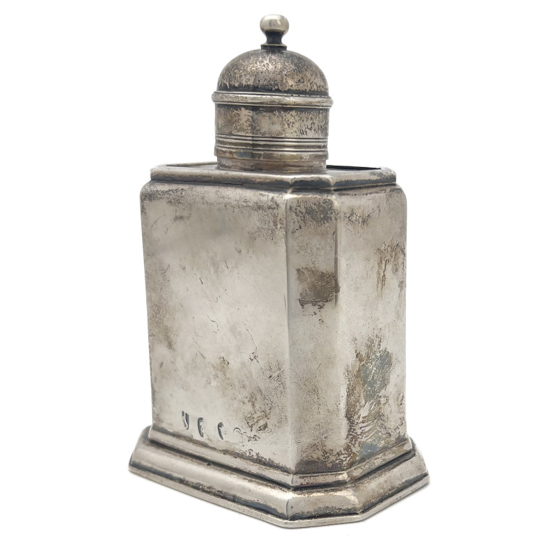 mark of John Farnell - George I Silver Tea Caddy