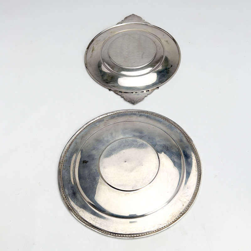 Two Silver Underplates