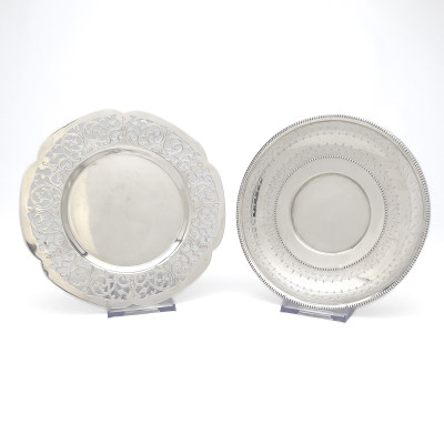 Image for Lot Two Silver Underplates