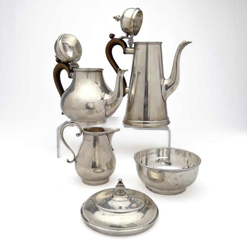 English Silver Coffee and Tea Service