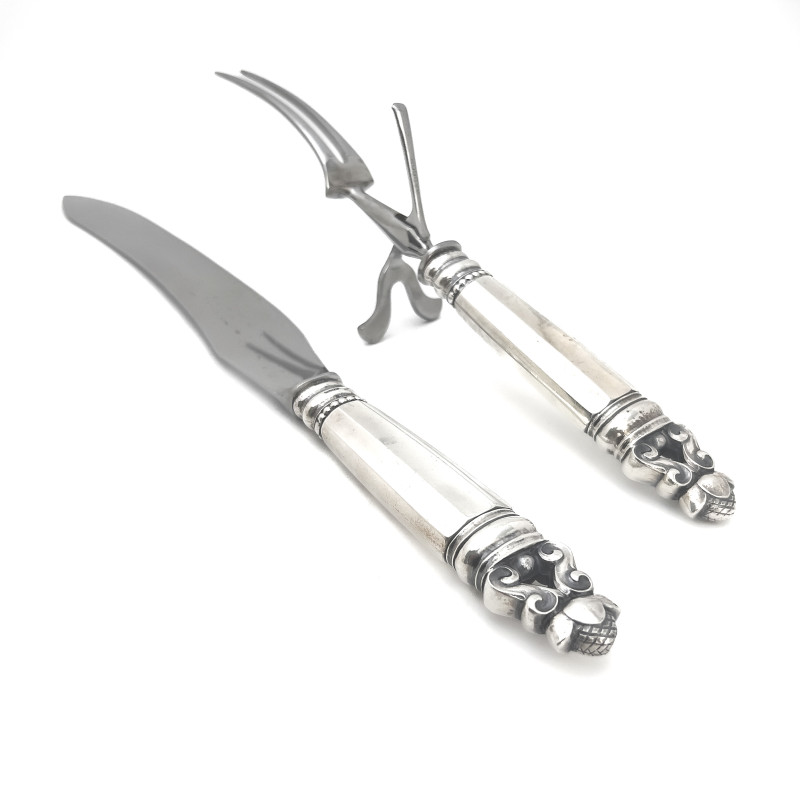 Georg Jensen - Acorn Carving Set