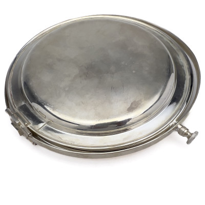 Silverplate Tray Group - Including Asprey Cake Stand and Cristofle Tray