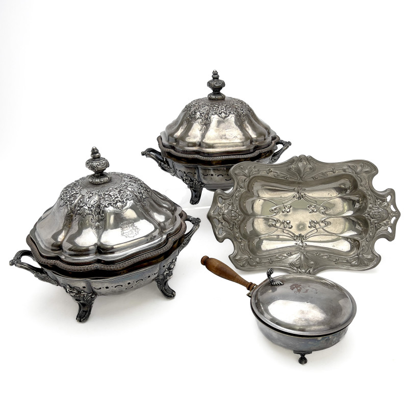 Silverplate Tureens and Other Serving Pieces