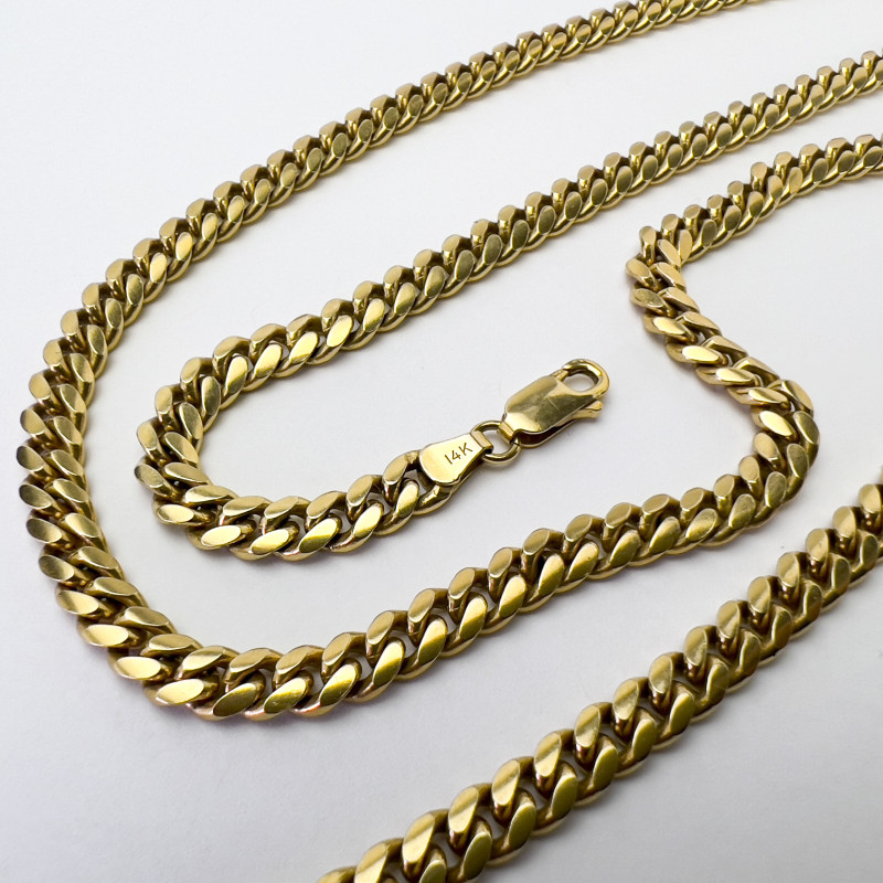 Miami Cuban Gold Chain Necklace