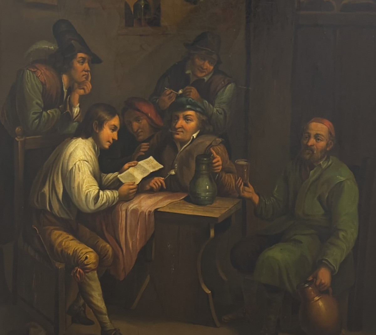 Manner of David Teniers II, Untitled (Tavern Scene) (detail)