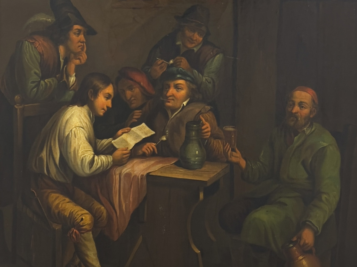 Manner of David Teniers II, Untitled (Tavern Scene) (detail)