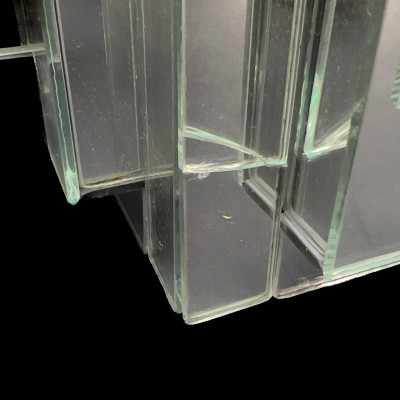 Modern Mirrored Glass Cachepot Jardinière