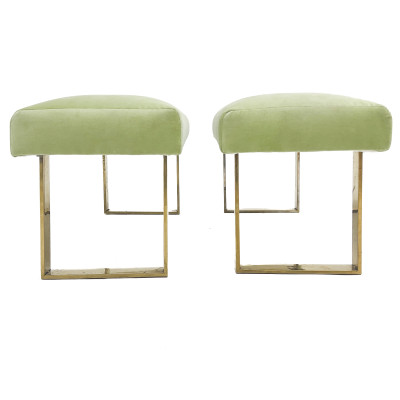 Pair of Modern Upholstered Benches