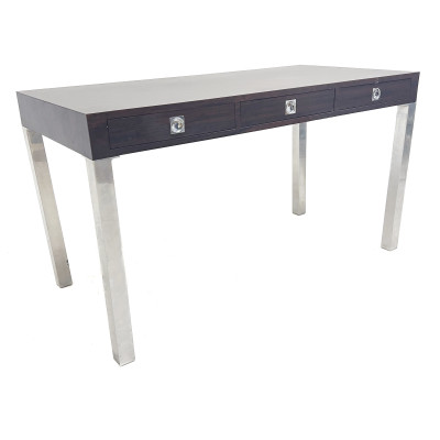 Image for Lot Mid-Century Modern Rosewood Desk (Custom)