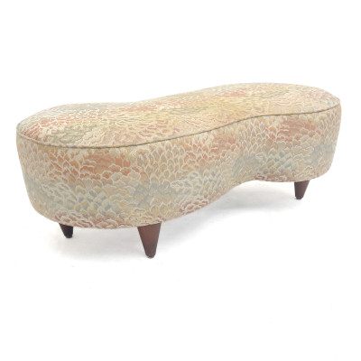 Image for Lot Kagan-Style Kidney-Form Ottoman