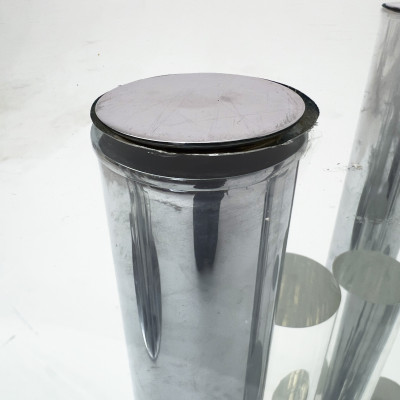 Charles Hollis Jones - "Skyscraper" Lucite and Chrome Dining Table