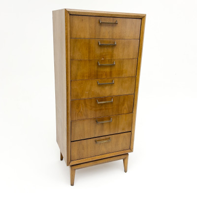 Image for Lot Mid-Century Modern Broyhill Premier Walnut Semanier