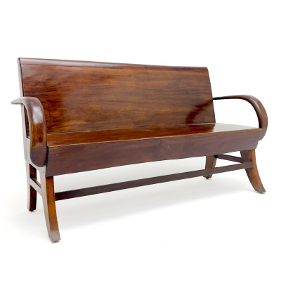 Image for Lot Colonial Style Mahogany Settee