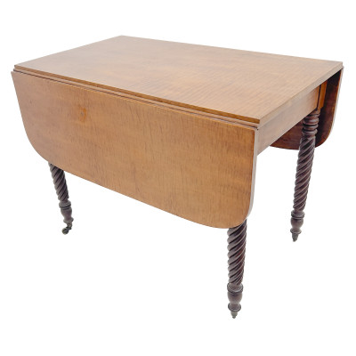 Sheraton Rope Twist Drop Leaf Table And Side Chair