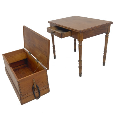 American Work Table And Blanket Chest