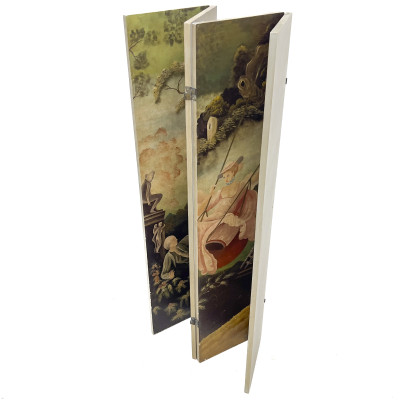 A Painted Room Divider After The Swing by Fragonard