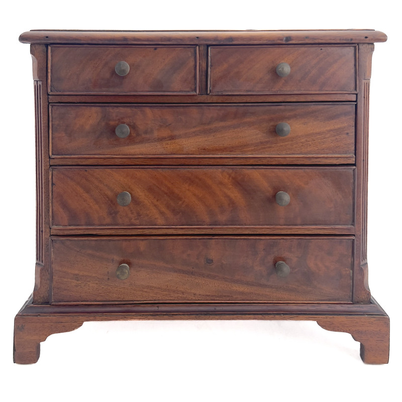Antique Miniature Mahogany Chest of Drawers