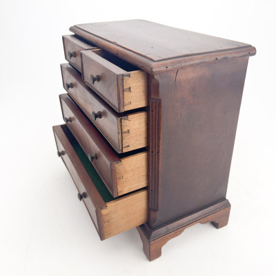 Antique Miniature Mahogany Chest of Drawers