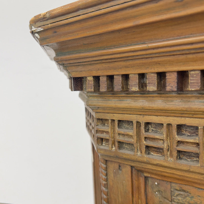 Antique American Pine Corner Cabinet