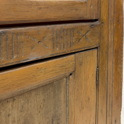 Antique American Pine Corner Cabinet