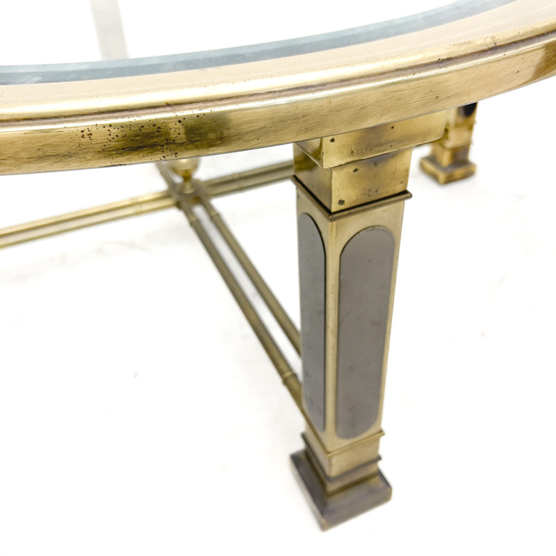 Neoclassical Style Open Armchair and Coffee Table