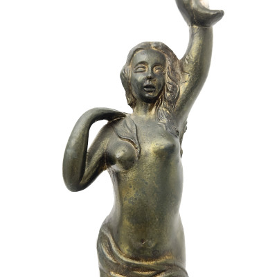Art Nouveau Metal Table Lamps (2)