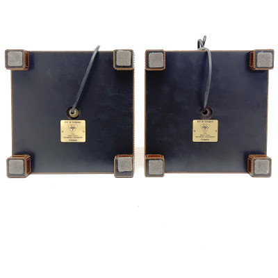 Dominic Chambon - A Pair of Contemporary Table Cube Lamps