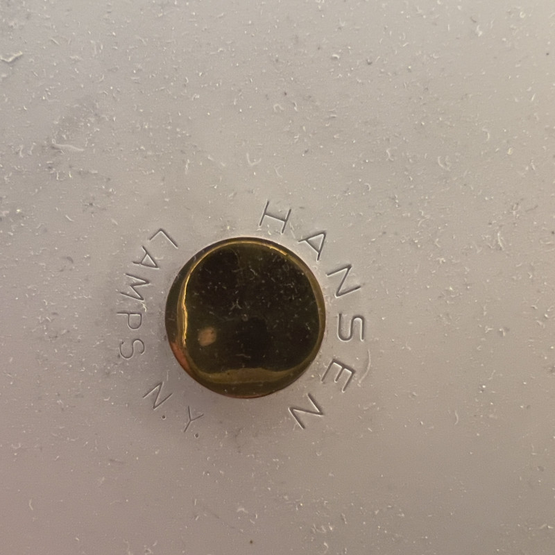 Hansen Lighting - Mid-Century Modern Glass and Brass Floor Lamps