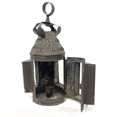 A Group of Three American Style Painted Iron Lighting Fixtures