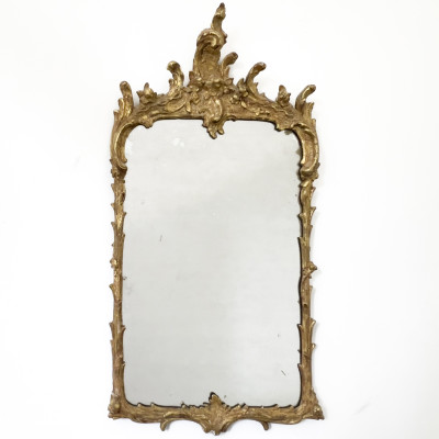 Image for Lot Louis XV Carved Gilt Wood Mirror
