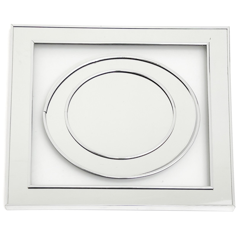 Modern Wall Mirror and Backgammon Set