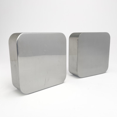 Image for Lot William Skarloff (Attributed) - Chrome Bookend Pair