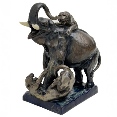 Image for Lot Arthur Strasser - The Invincible (Elephant and Lions Group)