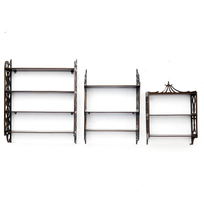 Georgian Style Mahogany Hanging Shelves (3)