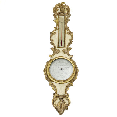 Image for Lot French Carved Gilt Wood Barometer