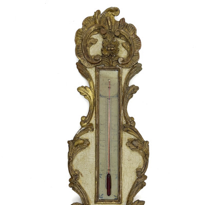 French Carved Gilt Wood Barometer