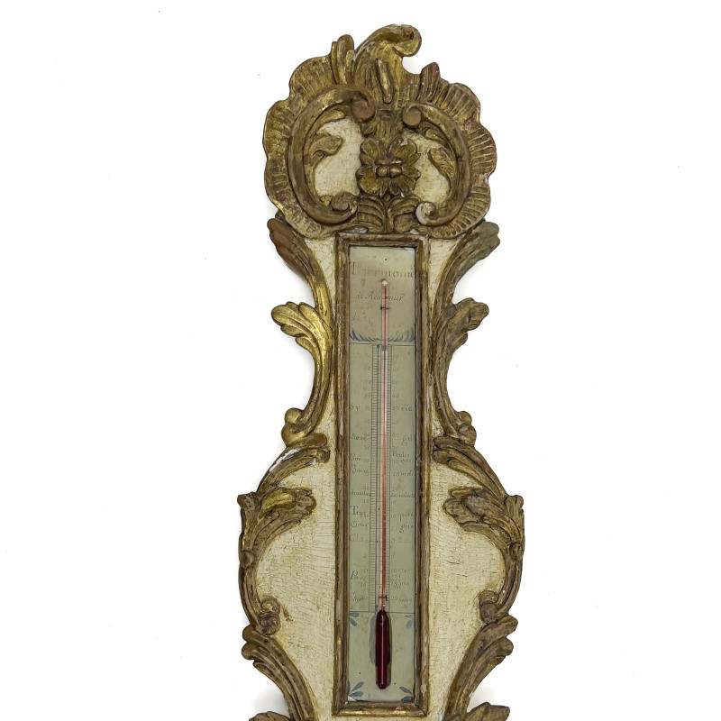 French Carved Gilt Wood Barometer