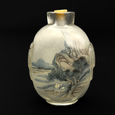 Chinese Inside-Painted Rock Crystal Snuff Bottle