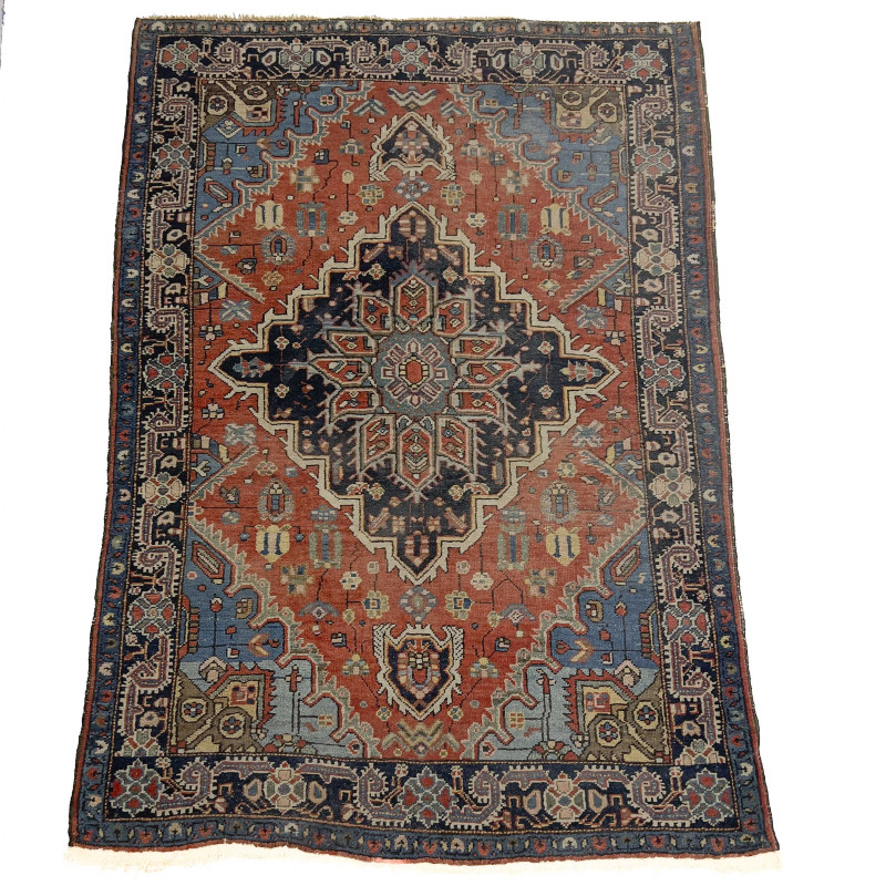 Antique Persian Heriz Area Rug