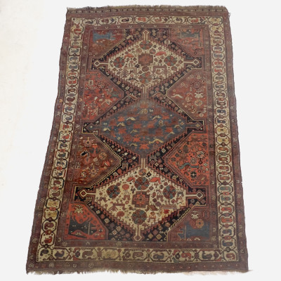 Image for Lot Antique Persian Qashqai Rug