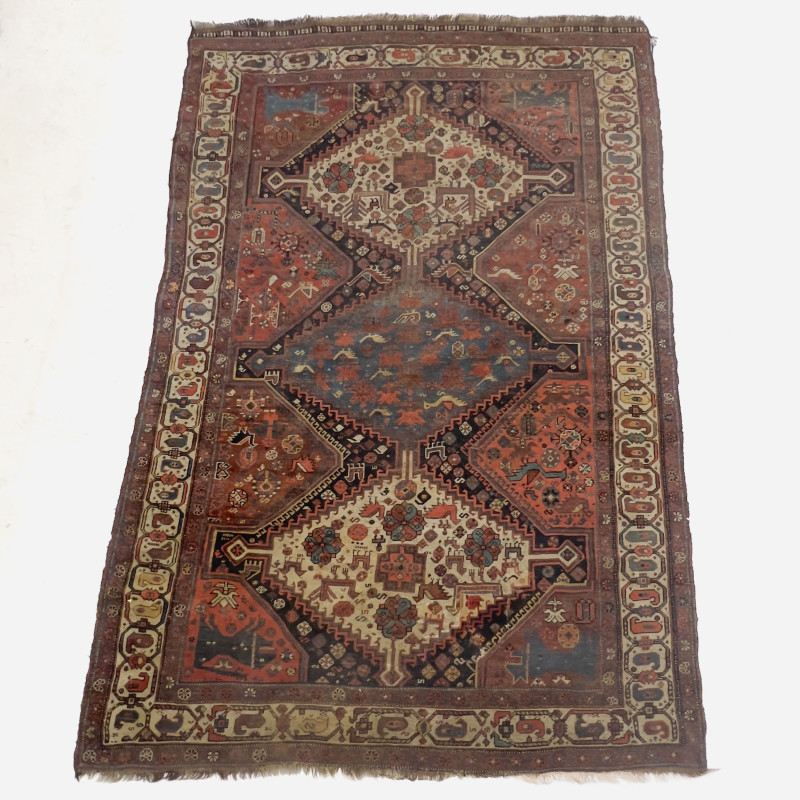Antique Persian Qashqai Rug