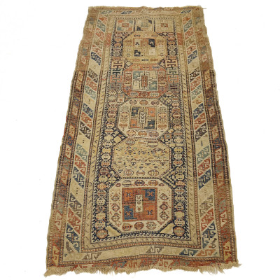 Antique Caucasian Shirvan Runner Rug