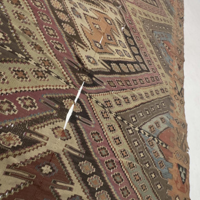 Antique Turkish Kars Kilim Rug