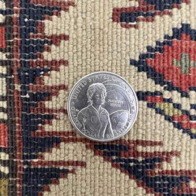 Antique Caucasian Shirvan Marasali Prayer Rug