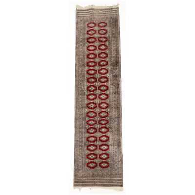 Image for Lot Pakistani Bokhara Runner, Signed Rug