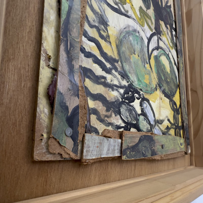 Purvis Young (attributed) - Untitled (Green, Yellow, and Black)
