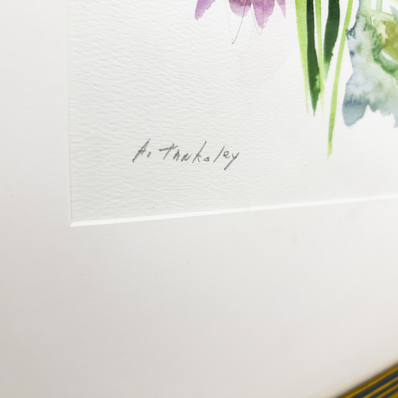Ann Tanksley - Untitled (Pink and Yellow Flowers)